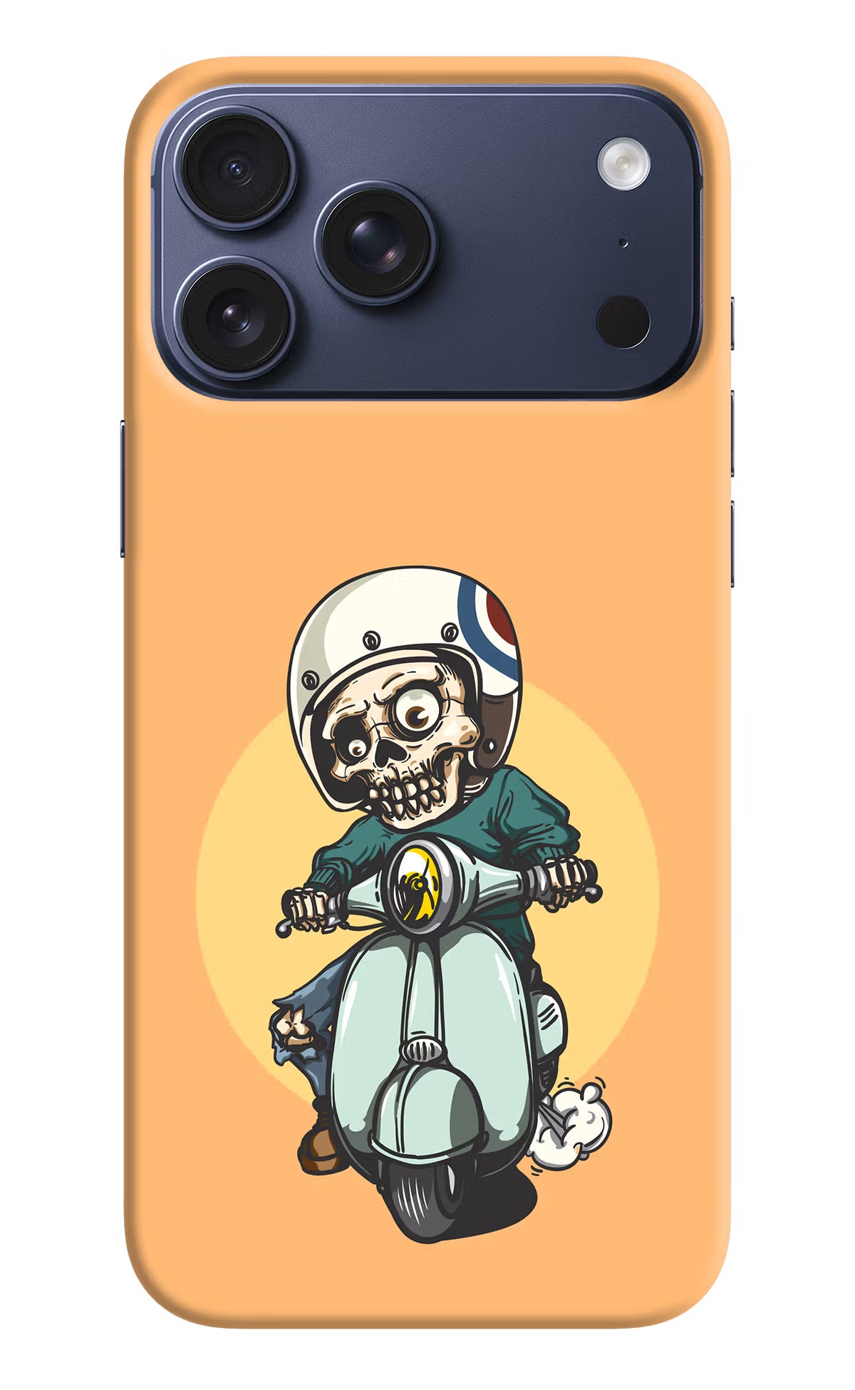 Undead Biker iPhone 17 Pro Max Hard Case Back Cover by Casekaro