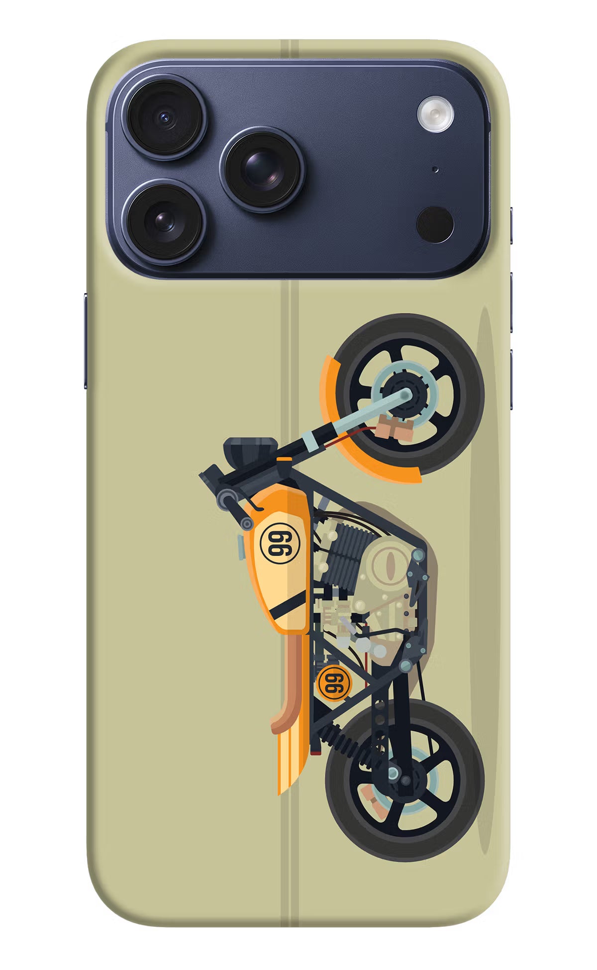 Vertical Speedster iPhone 17 Pro Max Hard Case Back Cover by Casekaro