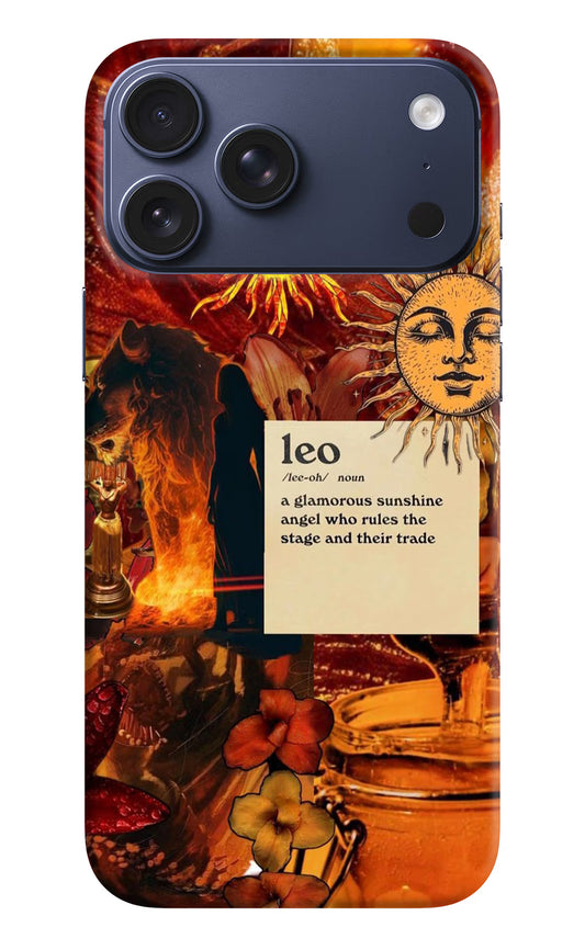 Leo Zodiac iPhone 17 Pro Max Hard Case Back Cover by Casekaro