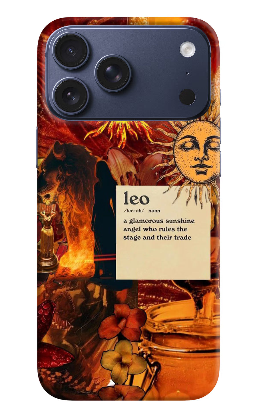 Leo Zodiac iPhone 17 Pro Max Back Cover, Hard case