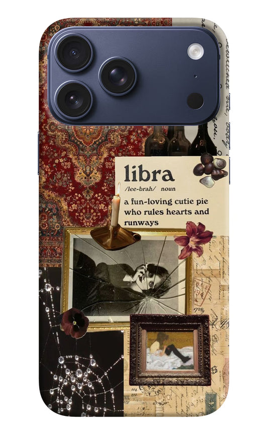 Libra Zodiac iPhone 17 Pro Max Hard Case Back Cover by Casekaro