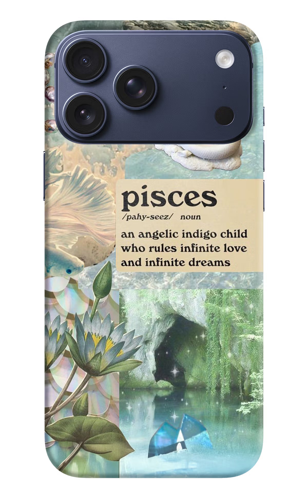 Pisces Zodiac iPhone 17 Pro Max Hard Case Back Cover by Casekaro