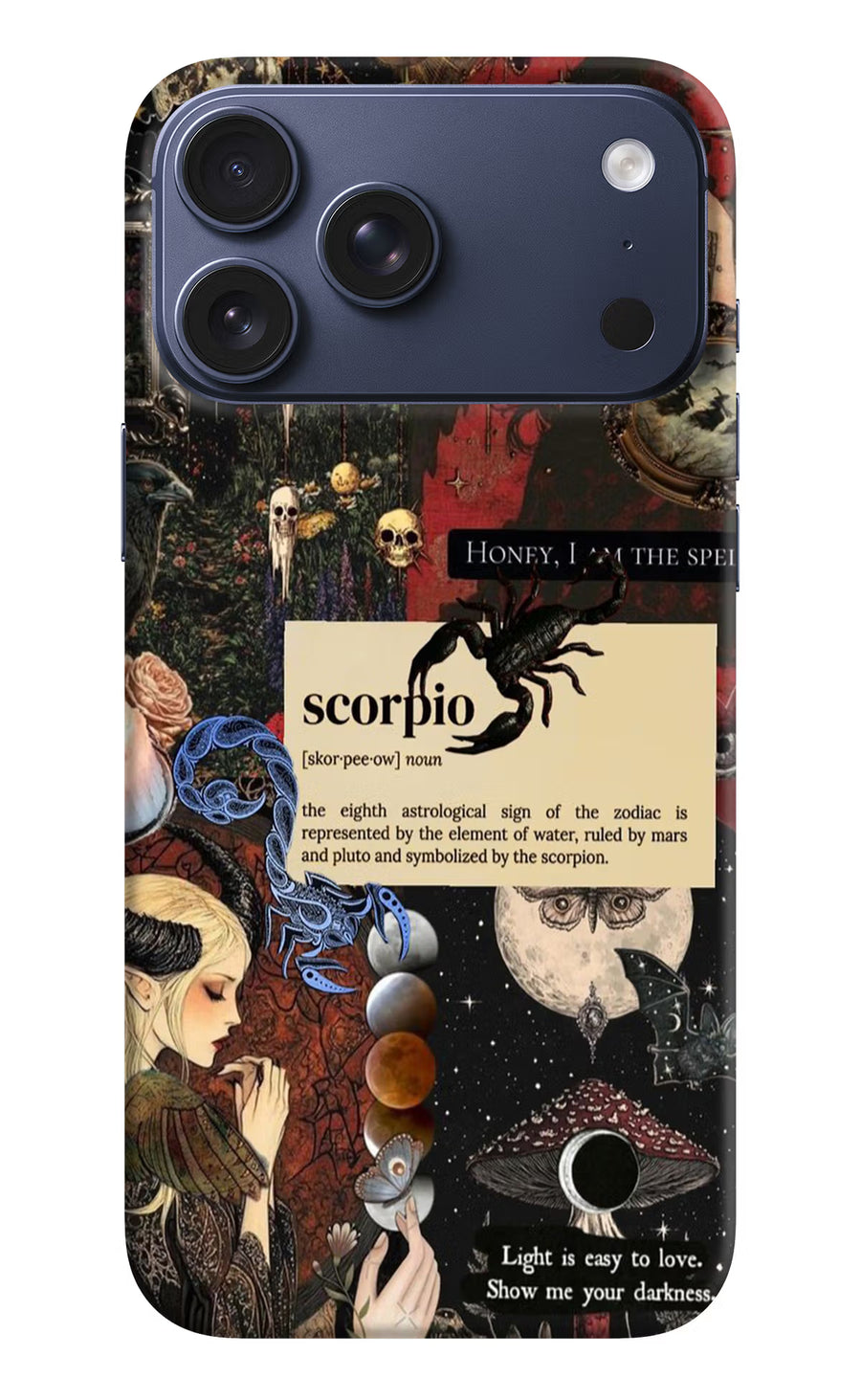 Scorpio Zodiac iPhone 17 Pro Max Back Cover, Hard case
