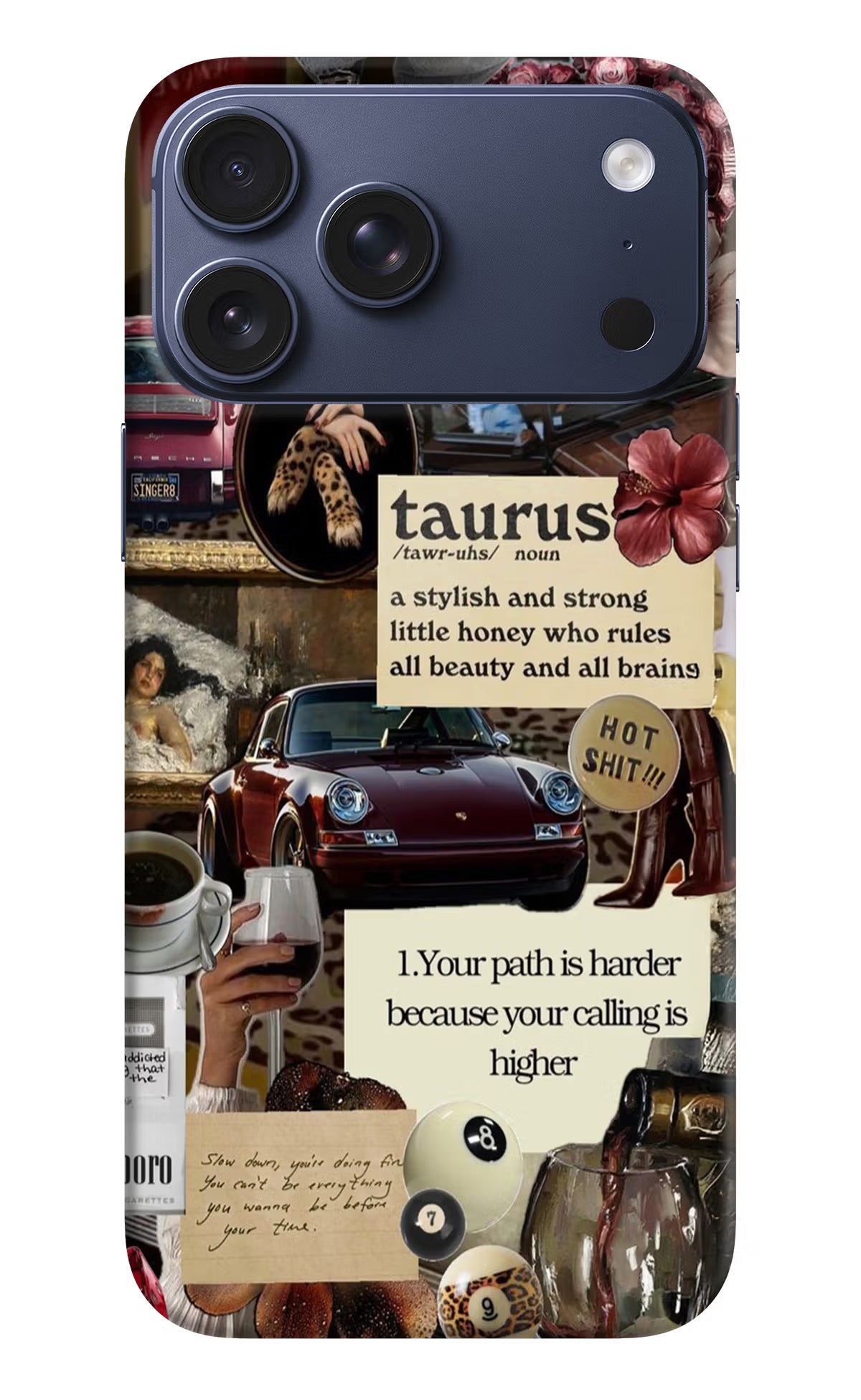 Taurus Zodiac iPhone 17 Pro Max Hard Case Back Cover by Casekaro