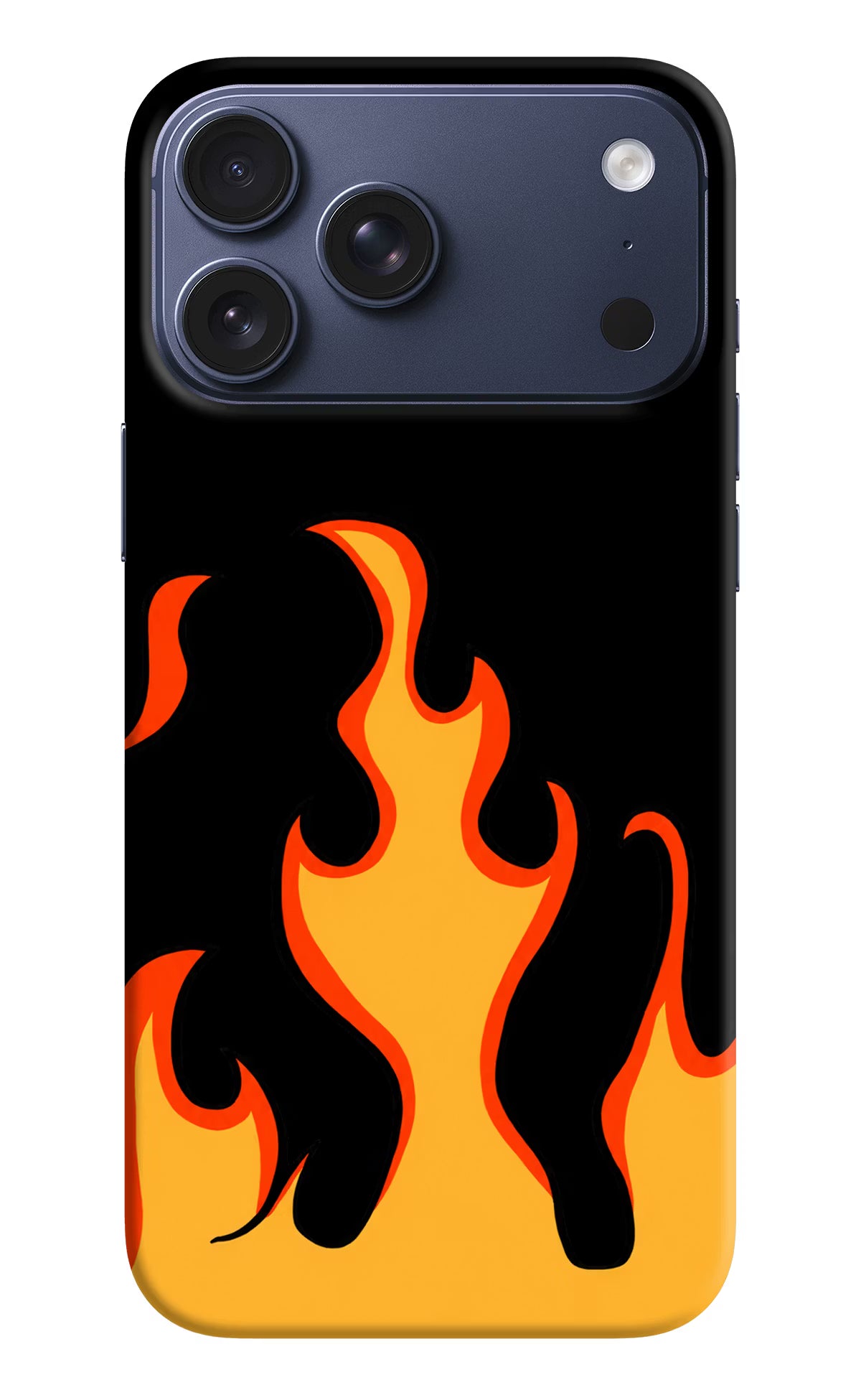 Fired Up – Black iPhone 17 Pro Max Hard Case Back Cover by Casekaro