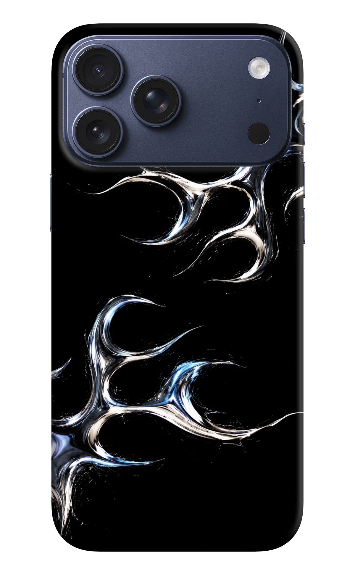 Chrome Tribal iPhone 17 Pro Max Hard Case Back Cover by Casekaro