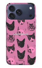 Pink Cats iPhone 17 Pro Max Hard Case Back Cover by Casekaro