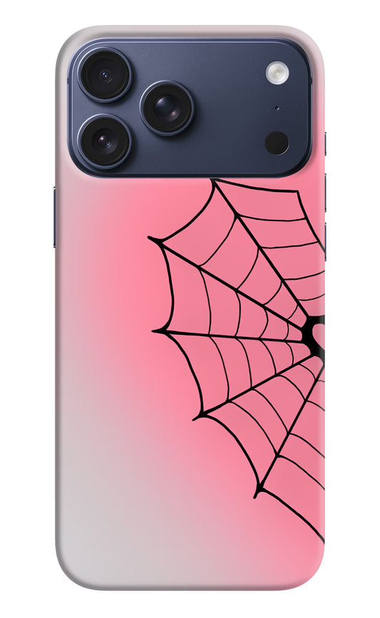 Pink Web iPhone 17 Pro Max Hard Case Back Cover by Casekaro