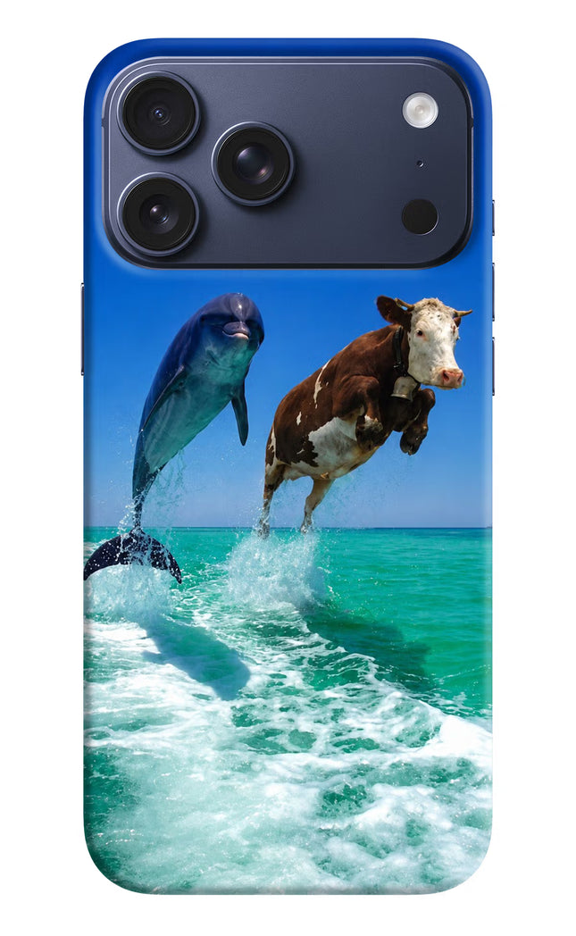Dolphin vs Cow iPhone 17 Pro Max Hard Case Back Cover by Casekaro