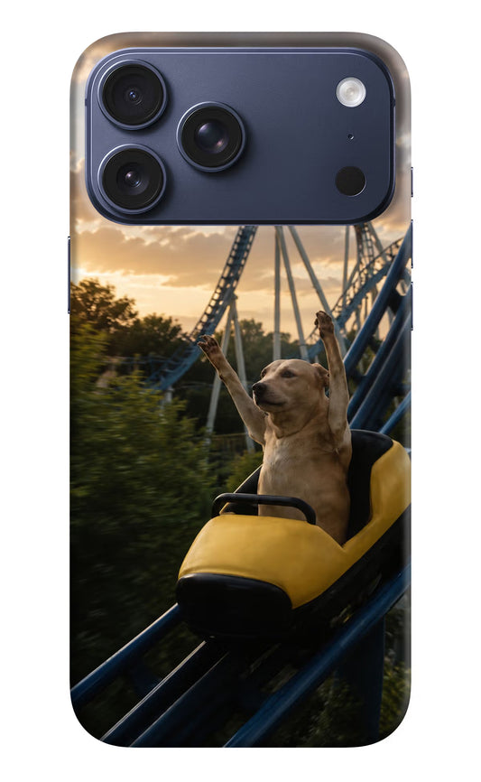 Rollercoaster Dog iPhone 17 Pro Max Hard Case Back Cover by Casekaro