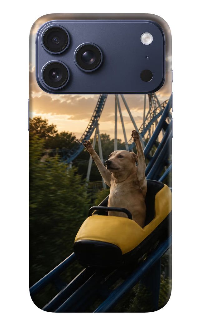 Rollercoaster Dog iPhone 17 Pro Max Hard Case Back Cover by Casekaro