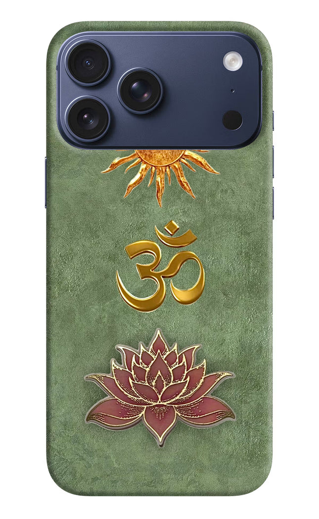 Om & Lotus iPhone 17 Pro Max Back Cover