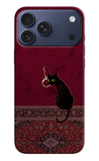 Midnight Cat iPhone 17 Pro Max Hard Case Back Cover by Casekaro