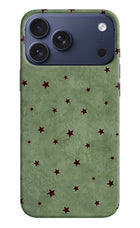 Green Stars iPhone 17 Pro Max Hard Case Back Cover by Casekaro