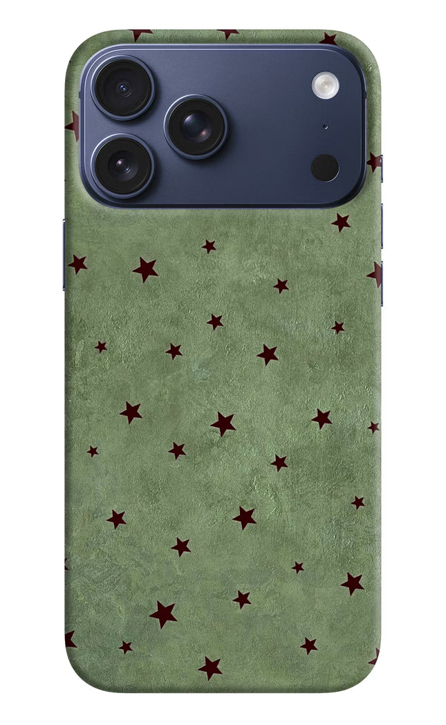 Green Stars iPhone 17 Pro Max Hard Case Back Cover by Casekaro