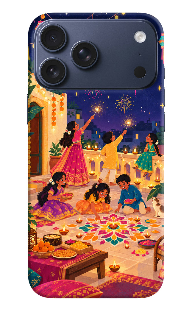 Diwali Night iPhone 17 Pro Max Hard Case Back Cover by Casekaro
