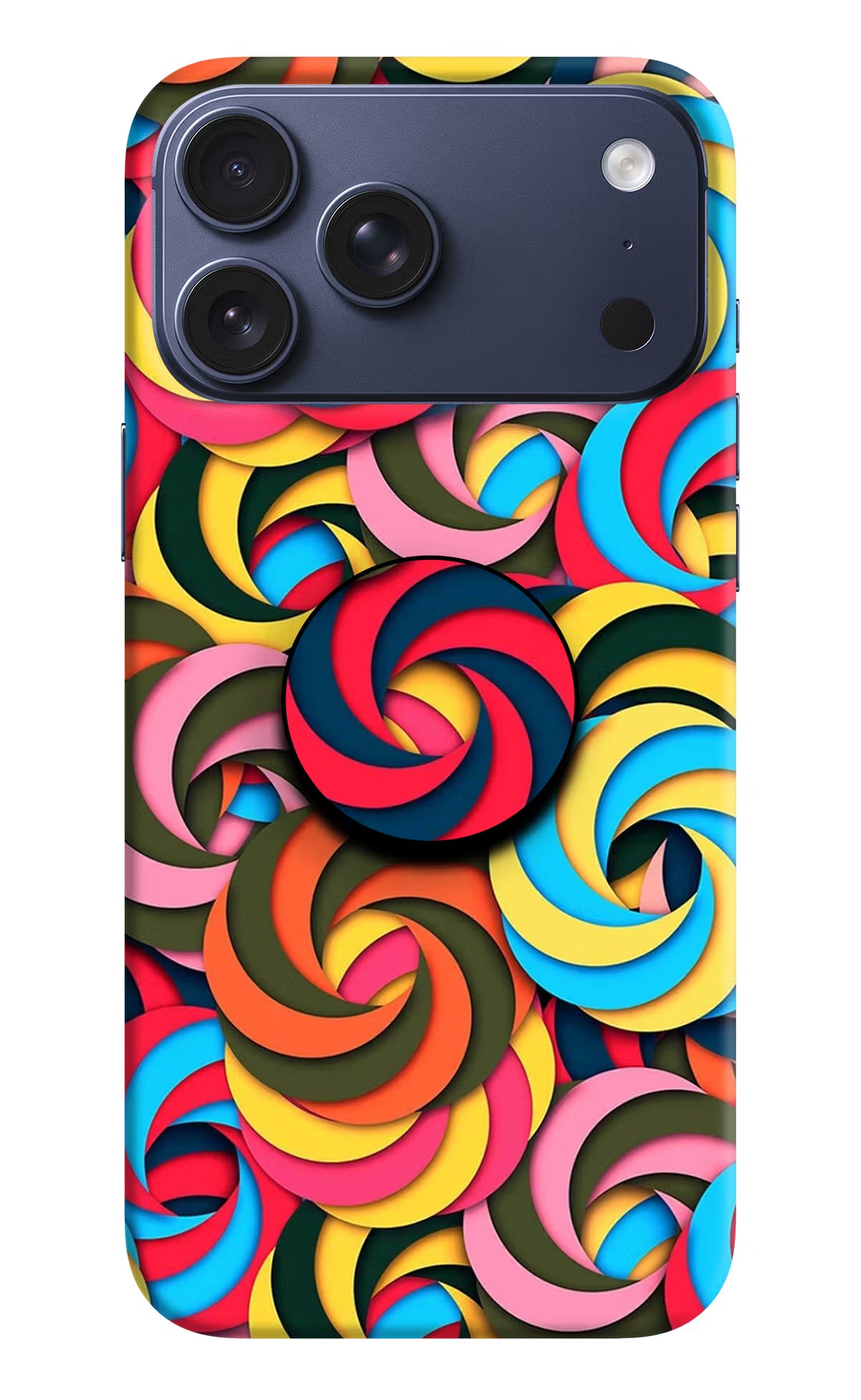 Spiral Pattern iPhone 17 Pro Max Pop Case by Casekaro