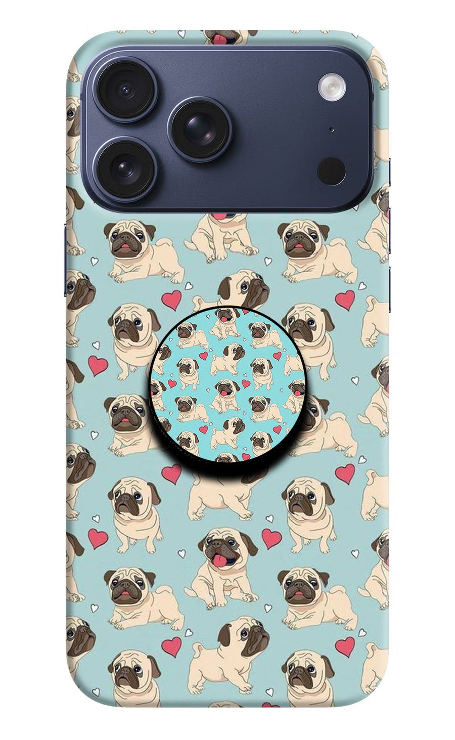 Pug Dog iPhone 17 Pro Max Pop Case, Hard case