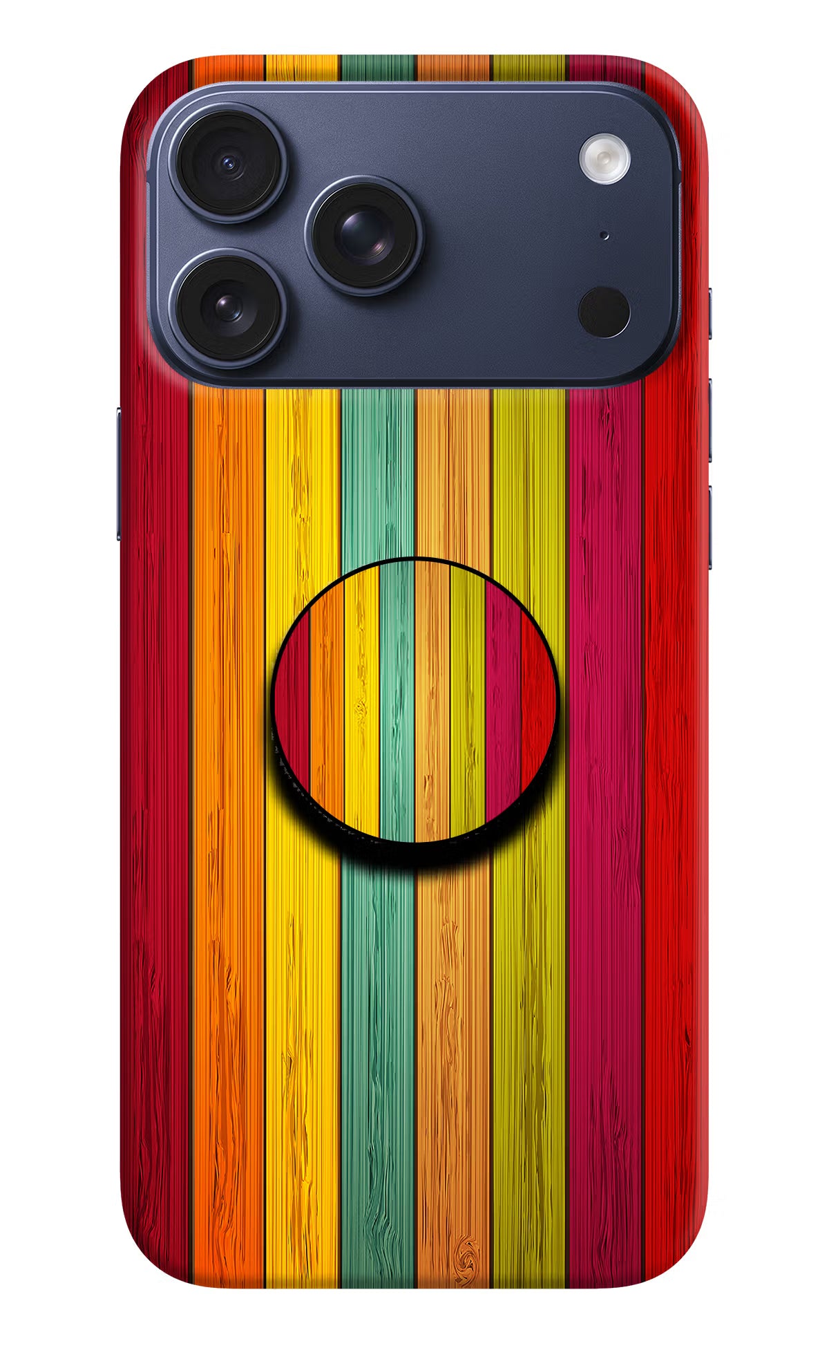 Multicolor Wooden iPhone 17 Pro Max Pop Case by Casekaro