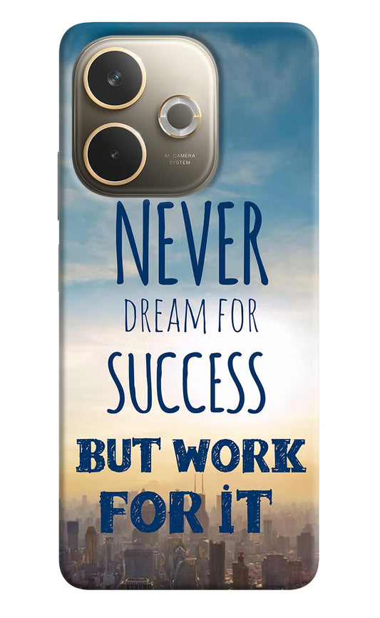 Never Dream For Success But Work For It Oppo A5 Pro 5G Hard Case Back Cover by Casekaro