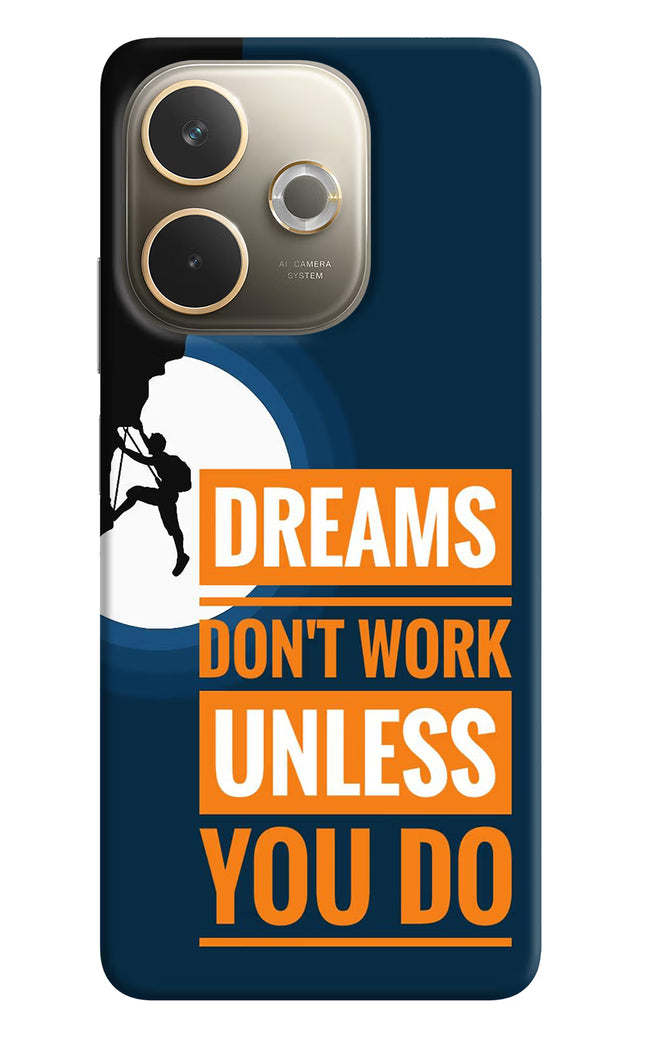 Dreams Don’T Work Unless You Do Oppo A5 Pro 5G Hard Case Back Cover by Casekaro