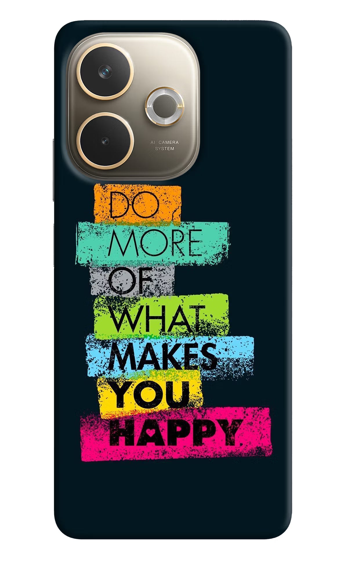 Do More Of What Makes You Happy Oppo A5 Pro 5G Hard Case Back Cover by Casekaro