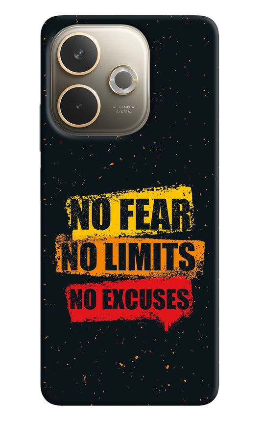No Fear No Limits No Excuse Oppo A5 Pro 5G Hard Case Back Cover by Casekaro