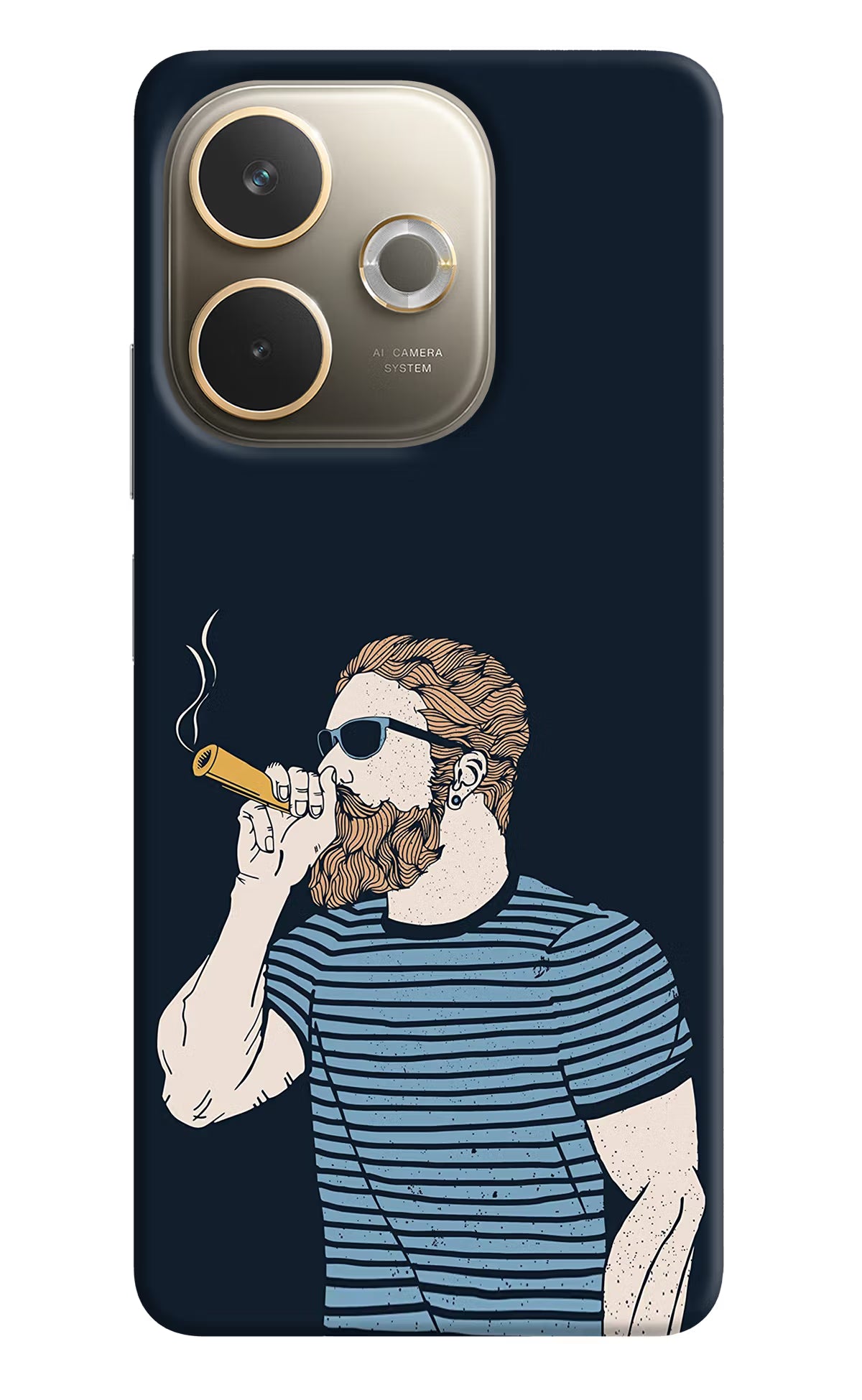 Smoking Oppo A5 Pro 5G Hard Case Back Cover by Casekaro