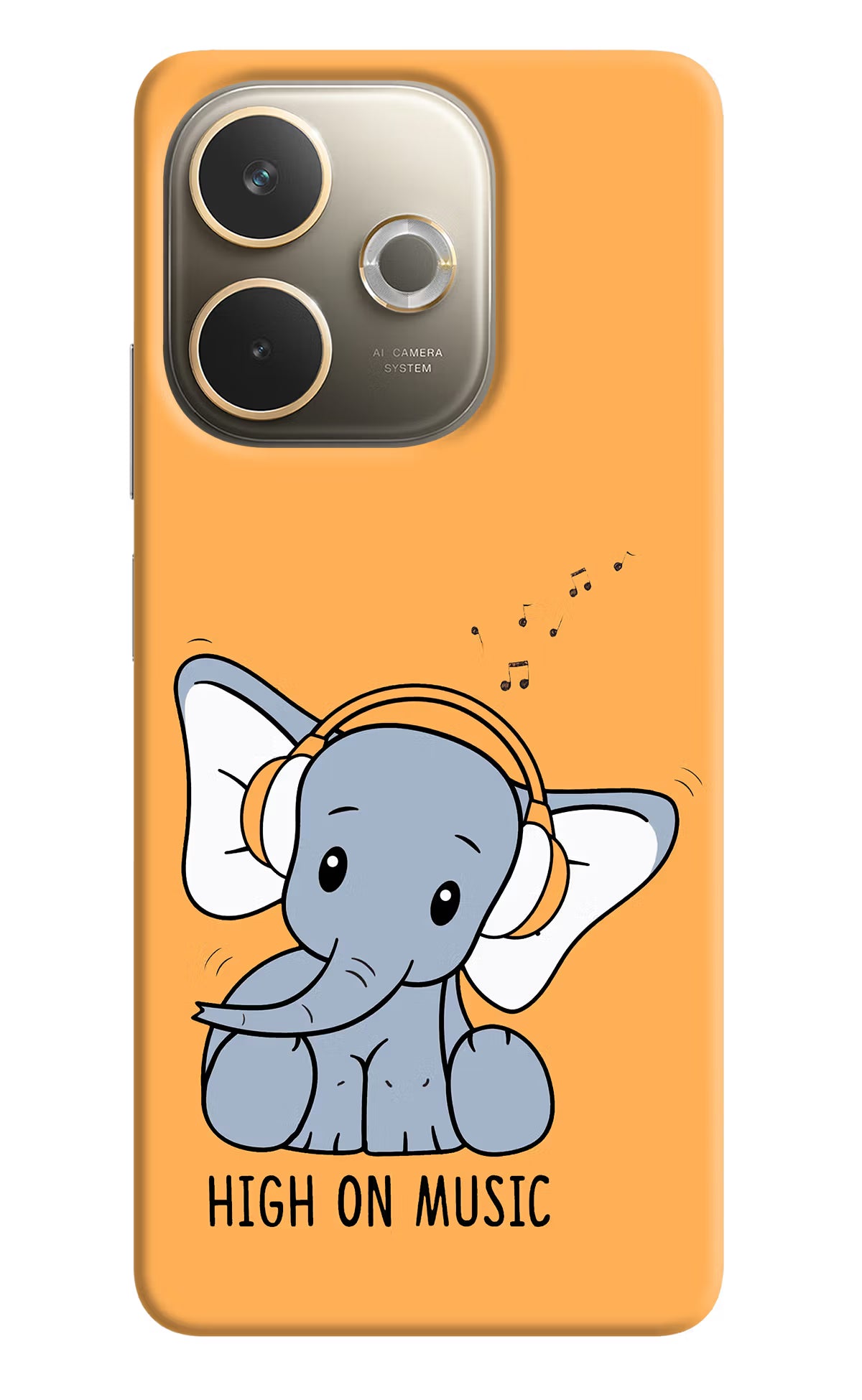 High On Music Oppo A5 Pro 5G Hard Case Back Cover by Casekaro
