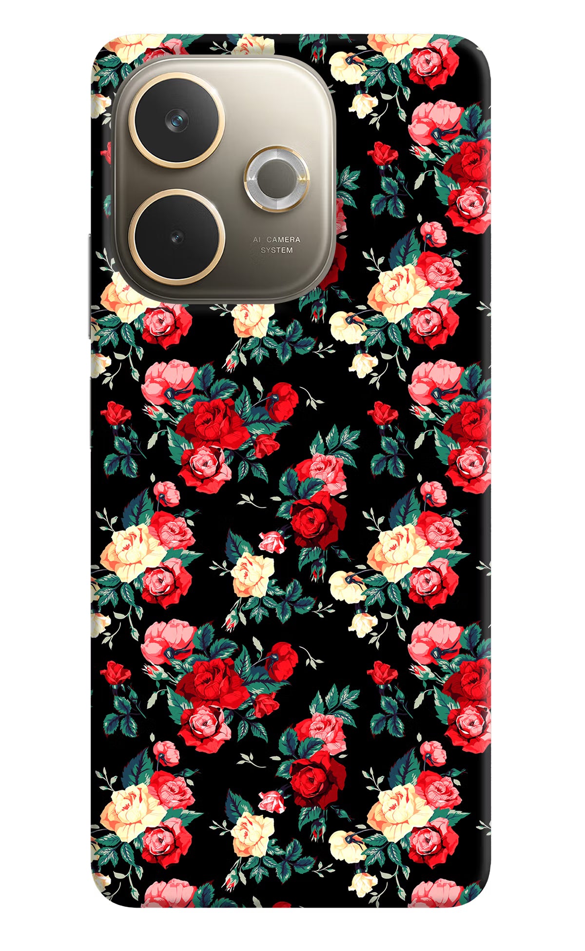 Rose Pattern Oppo A5 Pro 5G Hard Case Back Cover by Casekaro