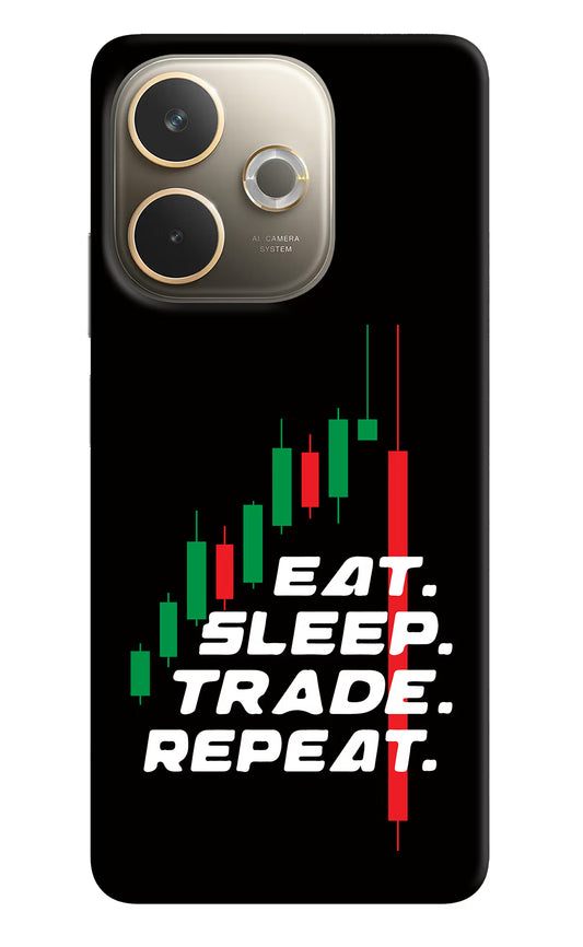 Eat Sleep Trade Repeat Oppo A5 Pro 5G Hard Case Back Cover by Casekaro