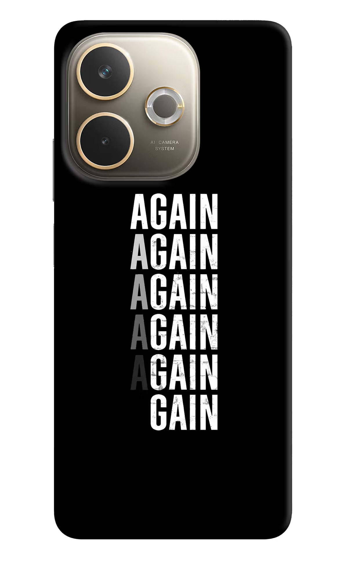 Again Again Gain Oppo A5 Pro 5G Hard Case Back Cover by Casekaro