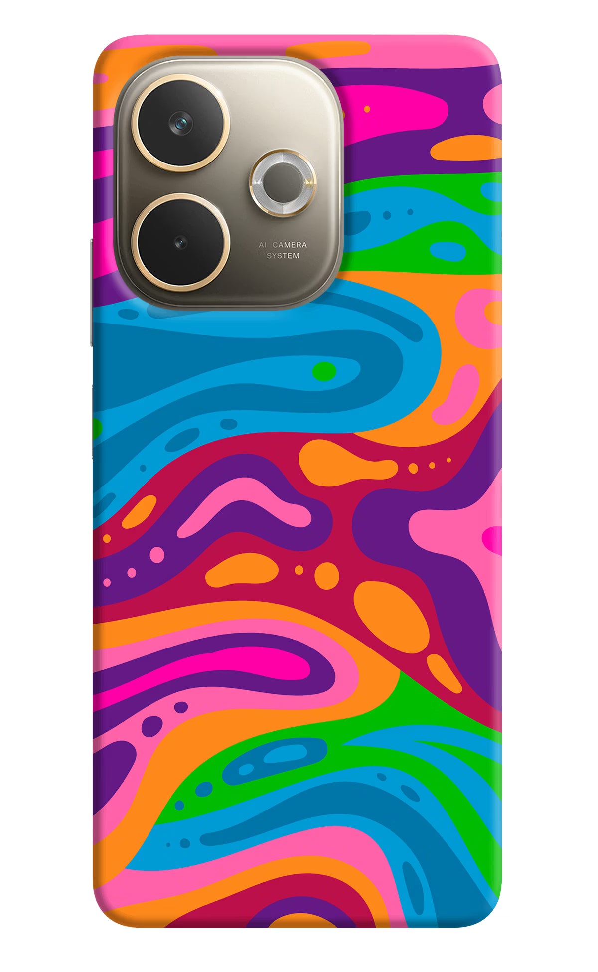 Trippy Pattern Oppo A5 Pro 5G Hard Case Back Cover by Casekaro