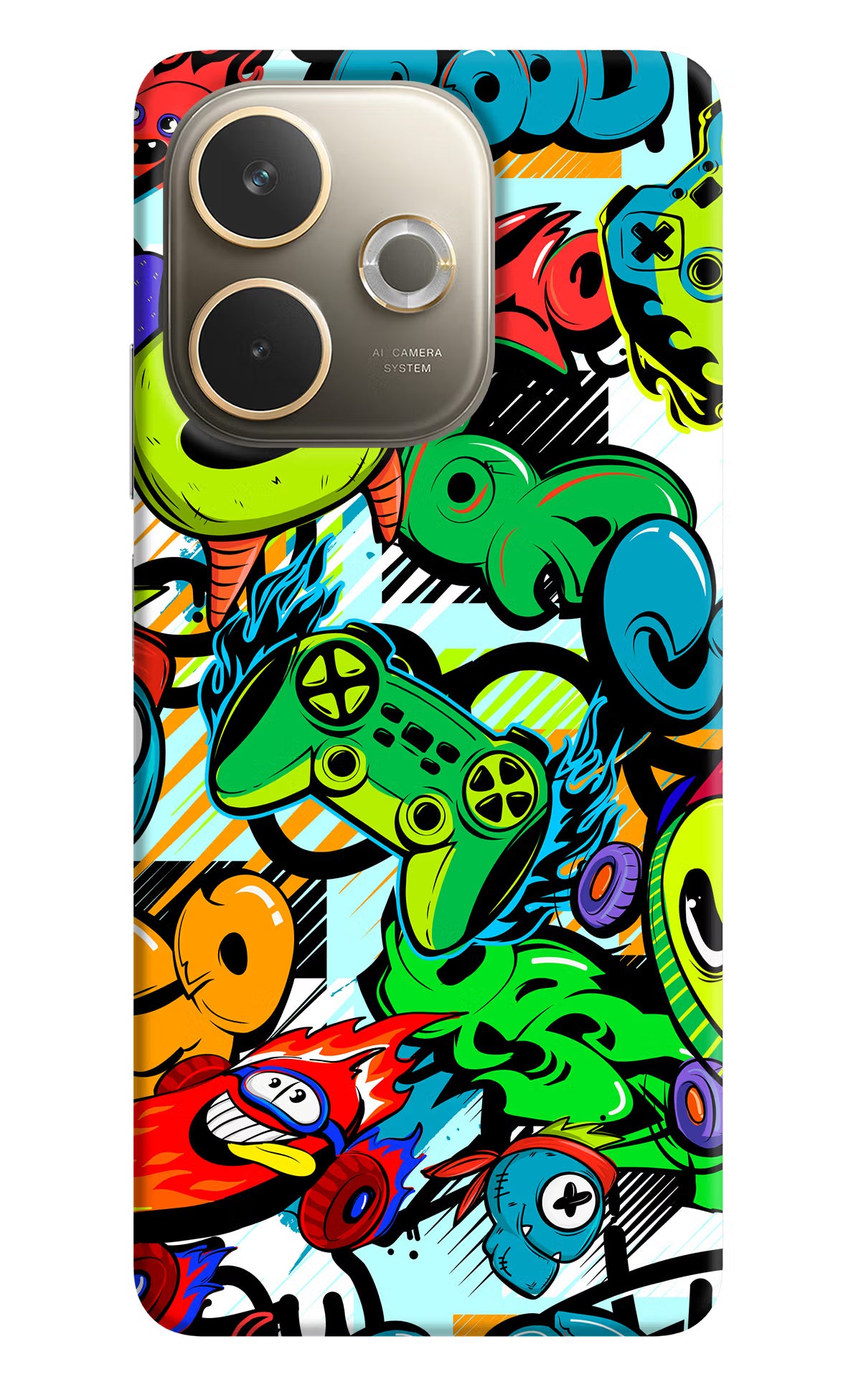 Game Doodle Oppo A5 Pro 5G Hard Case Back Cover by Casekaro
