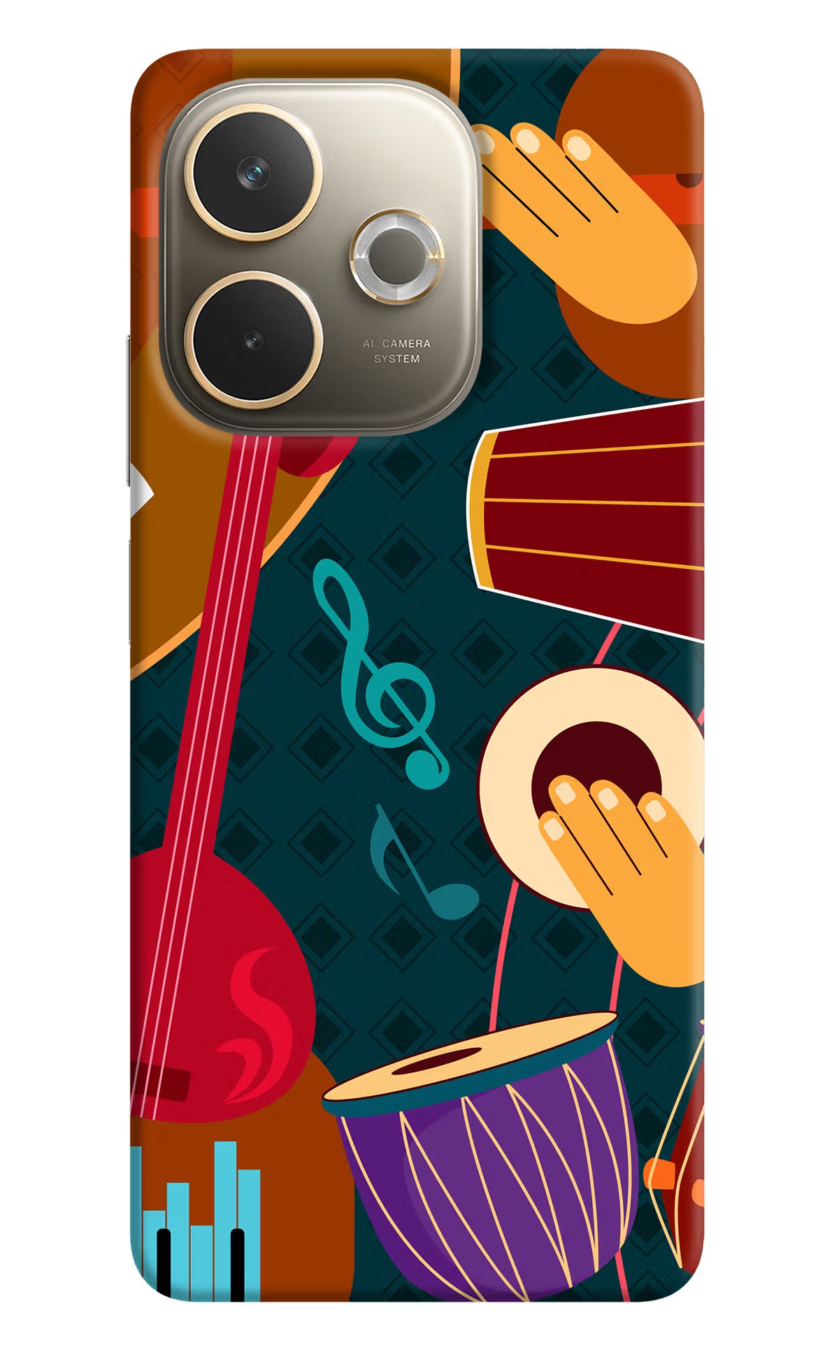 Music Instrument Oppo A5 Pro 5G Hard Case Back Cover by Casekaro