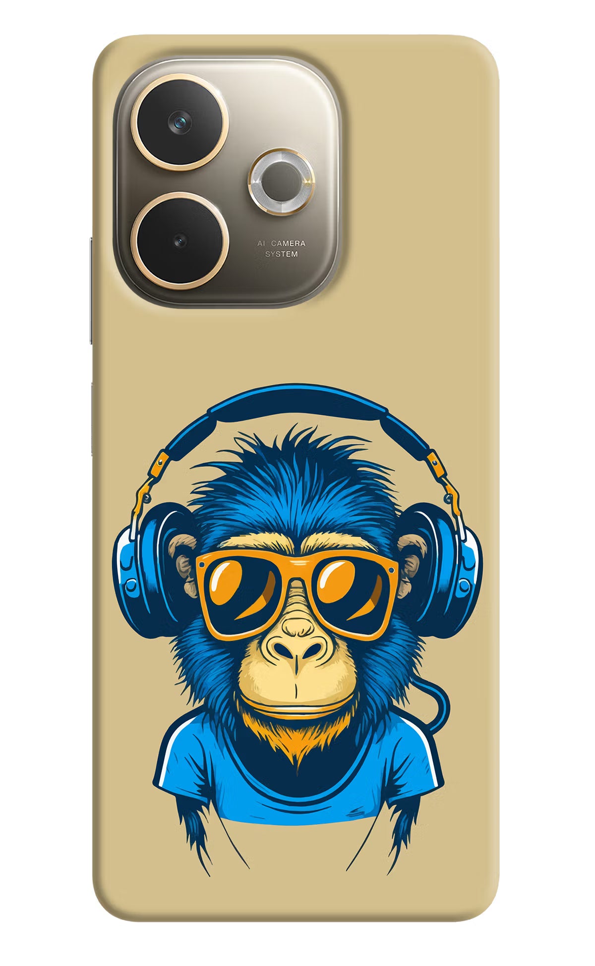 Monkey Headphone Oppo A5 Pro 5G Hard Case Back Cover by Casekaro