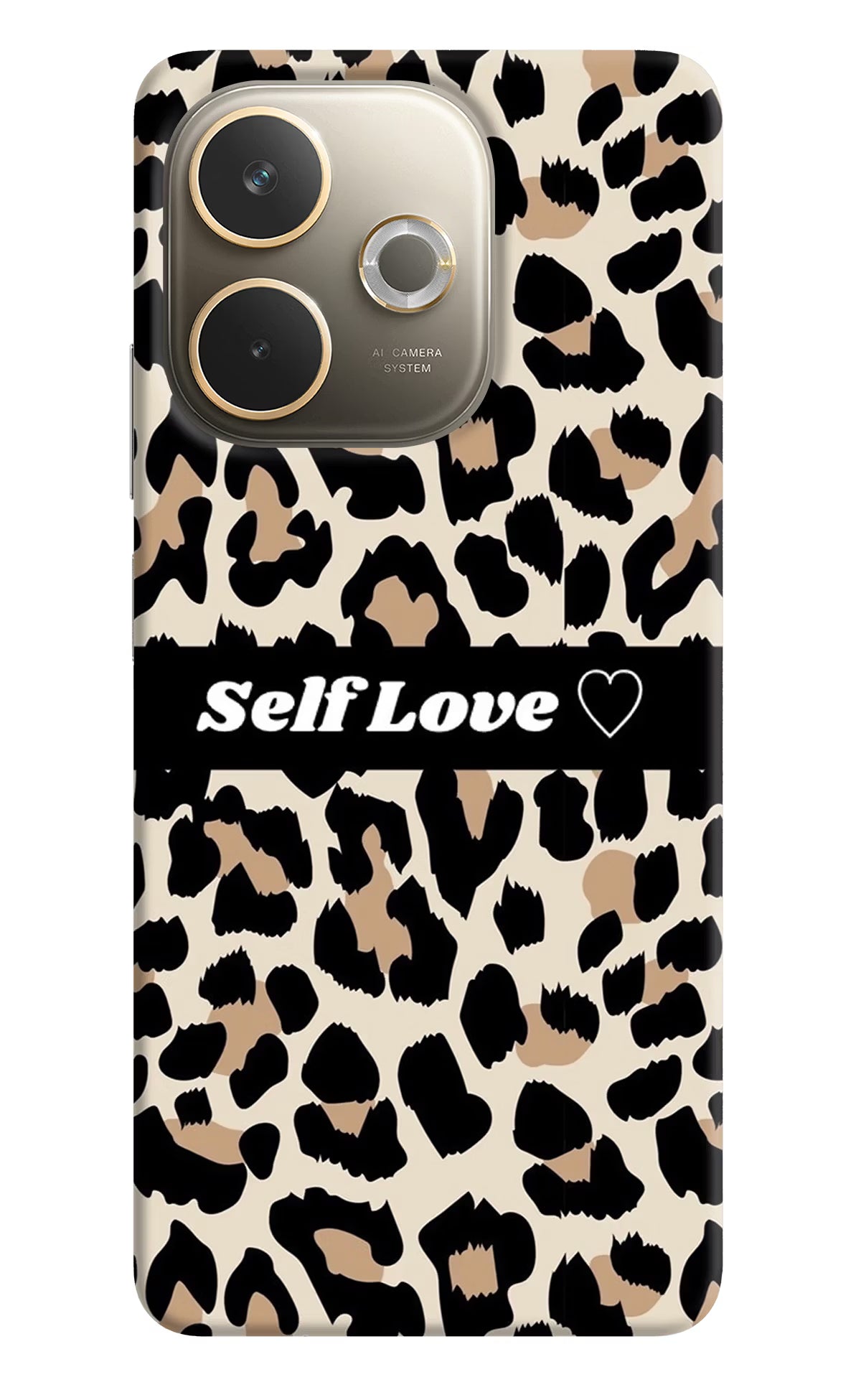 Leopard Print Self Love Oppo A5 Pro 5G Hard Case Back Cover by Casekaro