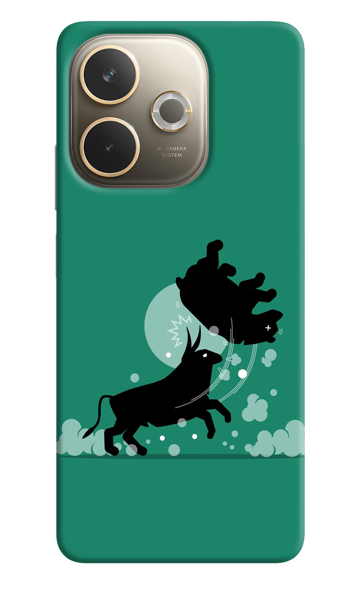 Bull Conqueror Oppo A5 Pro 5G Hard Case Back Cover by Casekaro
