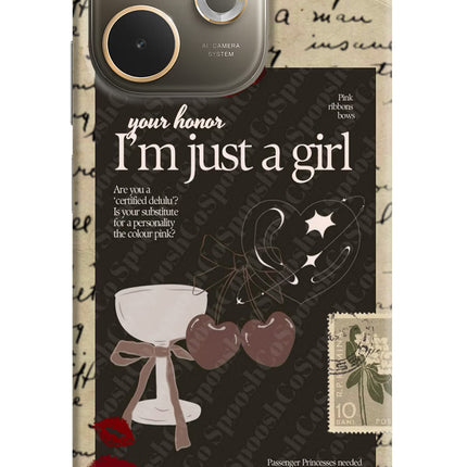 I am just a girl Oppo A5 Pro 5G Hard Case Back Cover by Casekaro