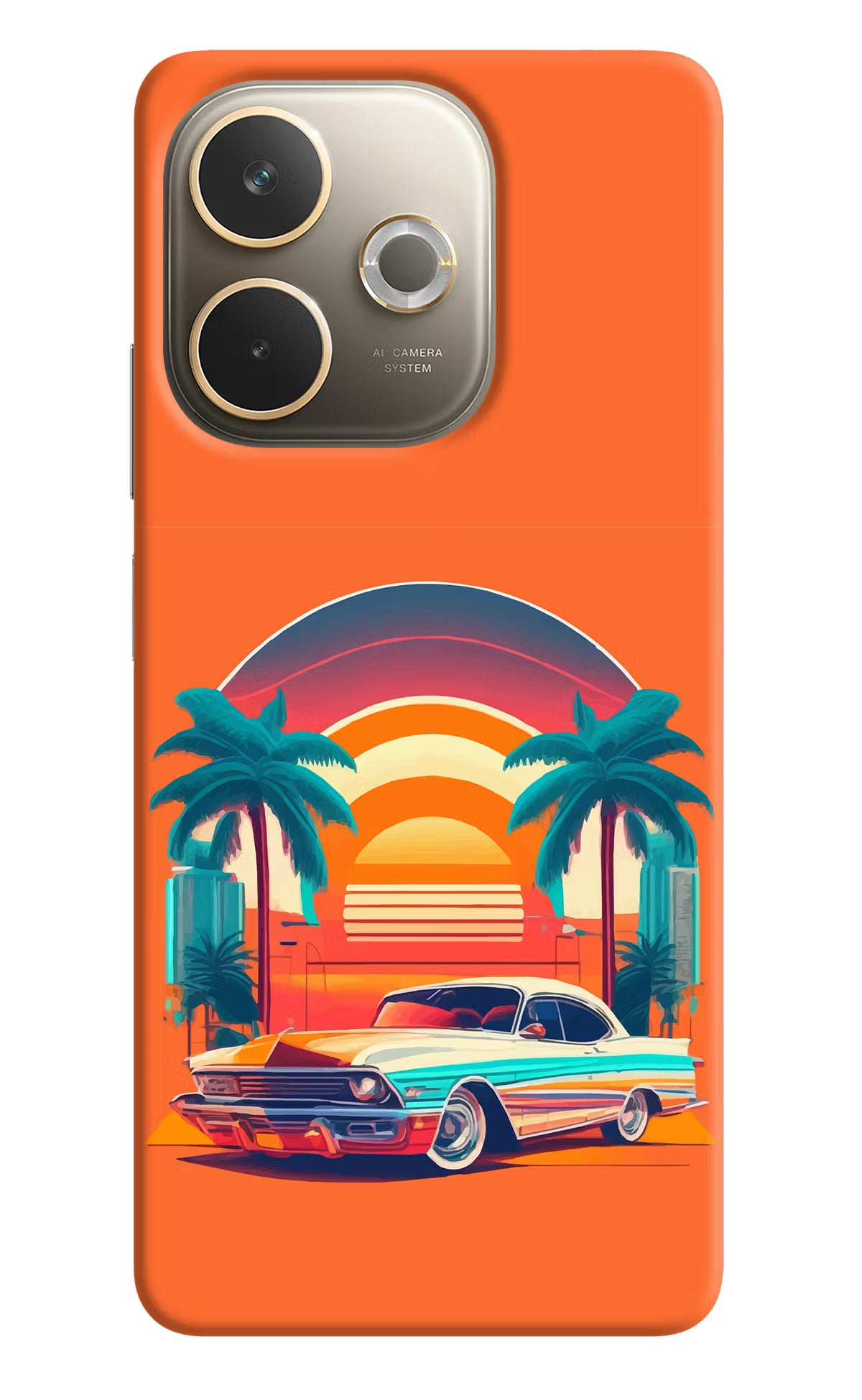 Palm Drive 80s Oppo A5 Pro 5G Hard Case Back Cover by Casekaro