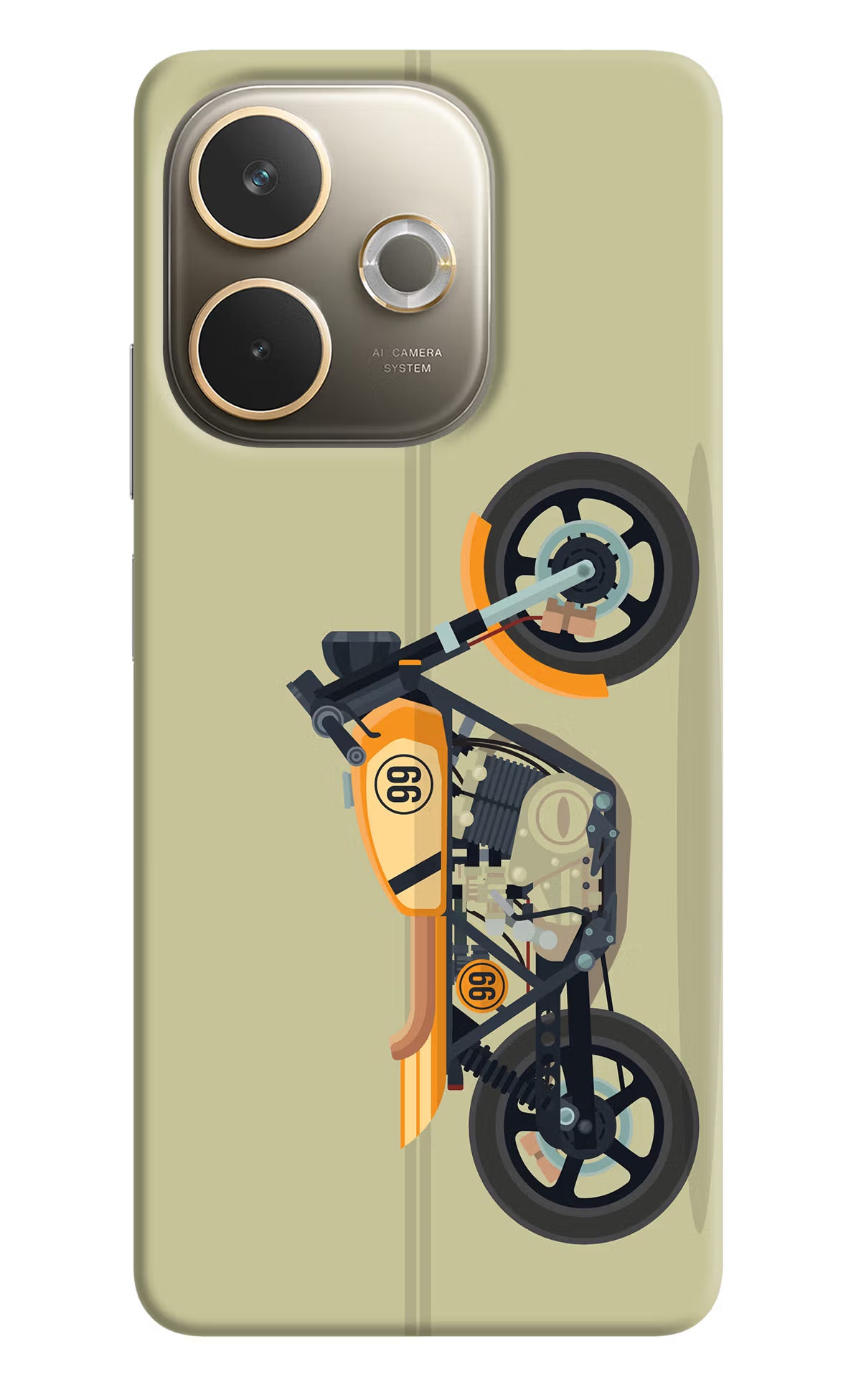 Vertical Speedster Oppo A5 Pro 5G Hard Case Back Cover by Casekaro