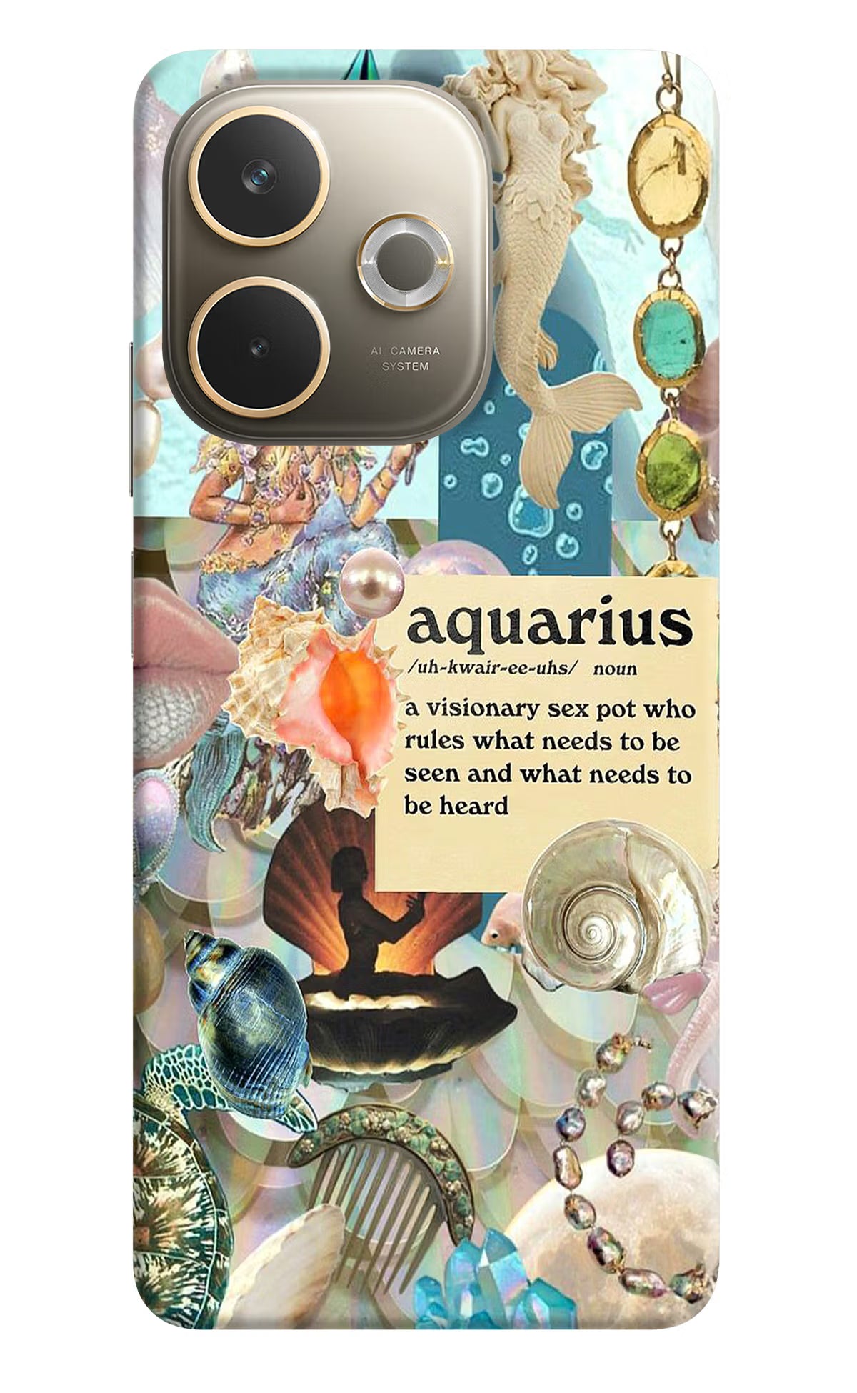 Aquarius Zodiac Oppo A5 Pro 5G Hard Case Back Cover by Casekaro