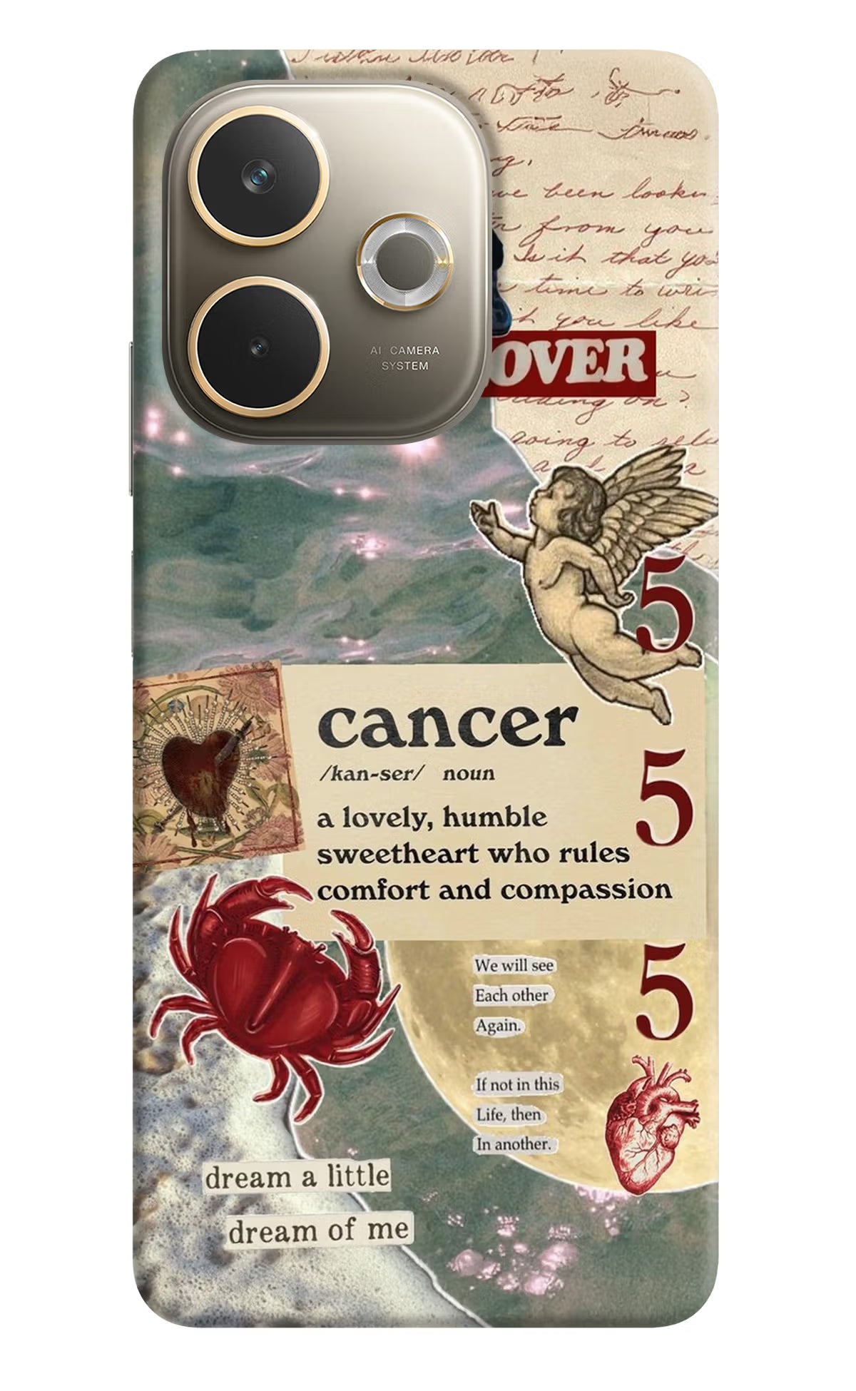 Cancer Zodiac Oppo A5 Pro 5G Hard Case Back Cover by Casekaro