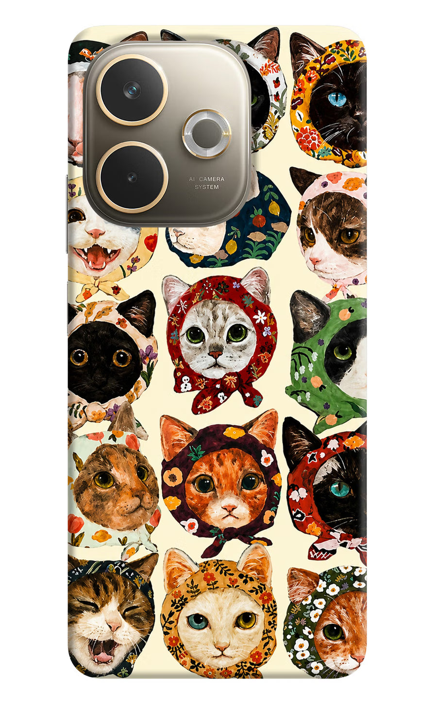 Cool Cat Oppo A5 Pro 5G Back Cover, Hard case