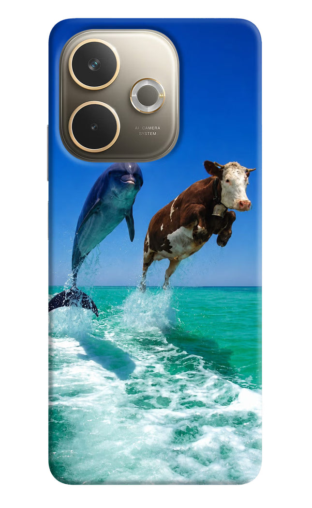 Dolphin vs Cow Oppo A5 Pro 5G Hard Case Back Cover by Casekaro