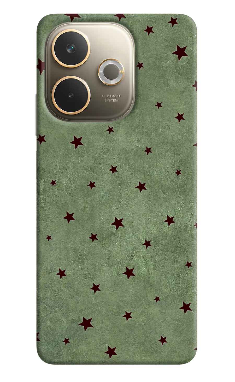 Green Stars Oppo A5 Pro 5G Back Cover, Hard case