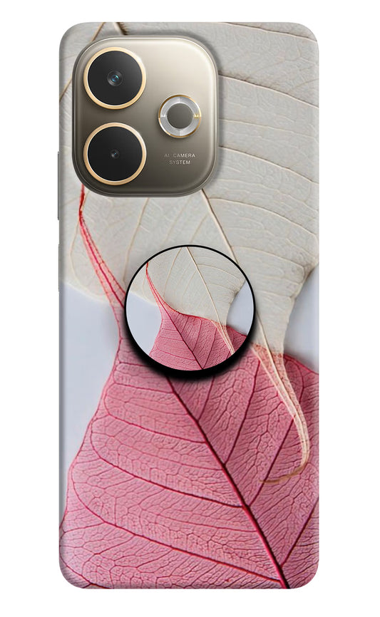 White Pink Leaf Oppo A5 Pro 5G Pop Case by Casekaro