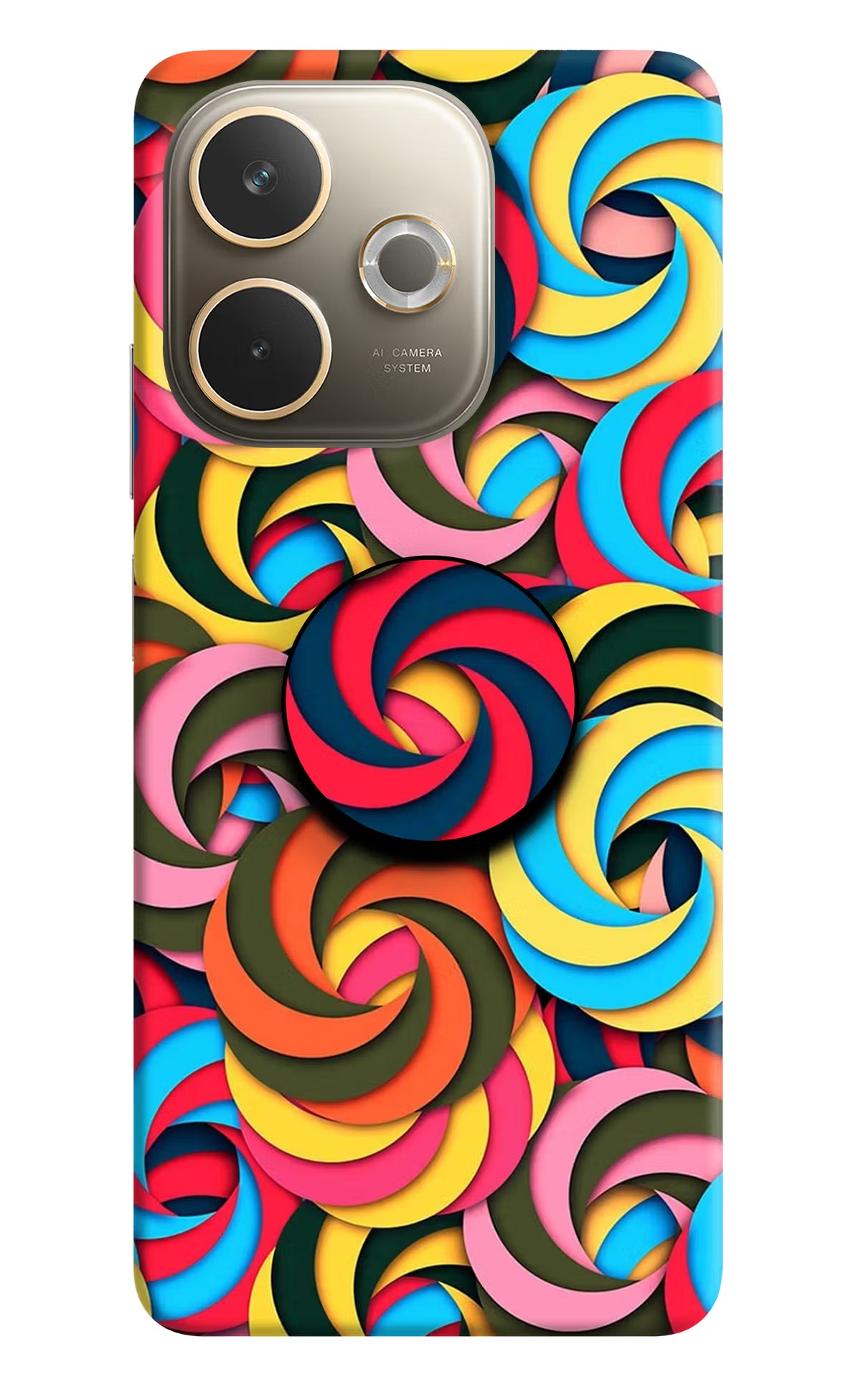 Spiral Pattern Oppo A5 Pro 5G Pop Case by Casekaro