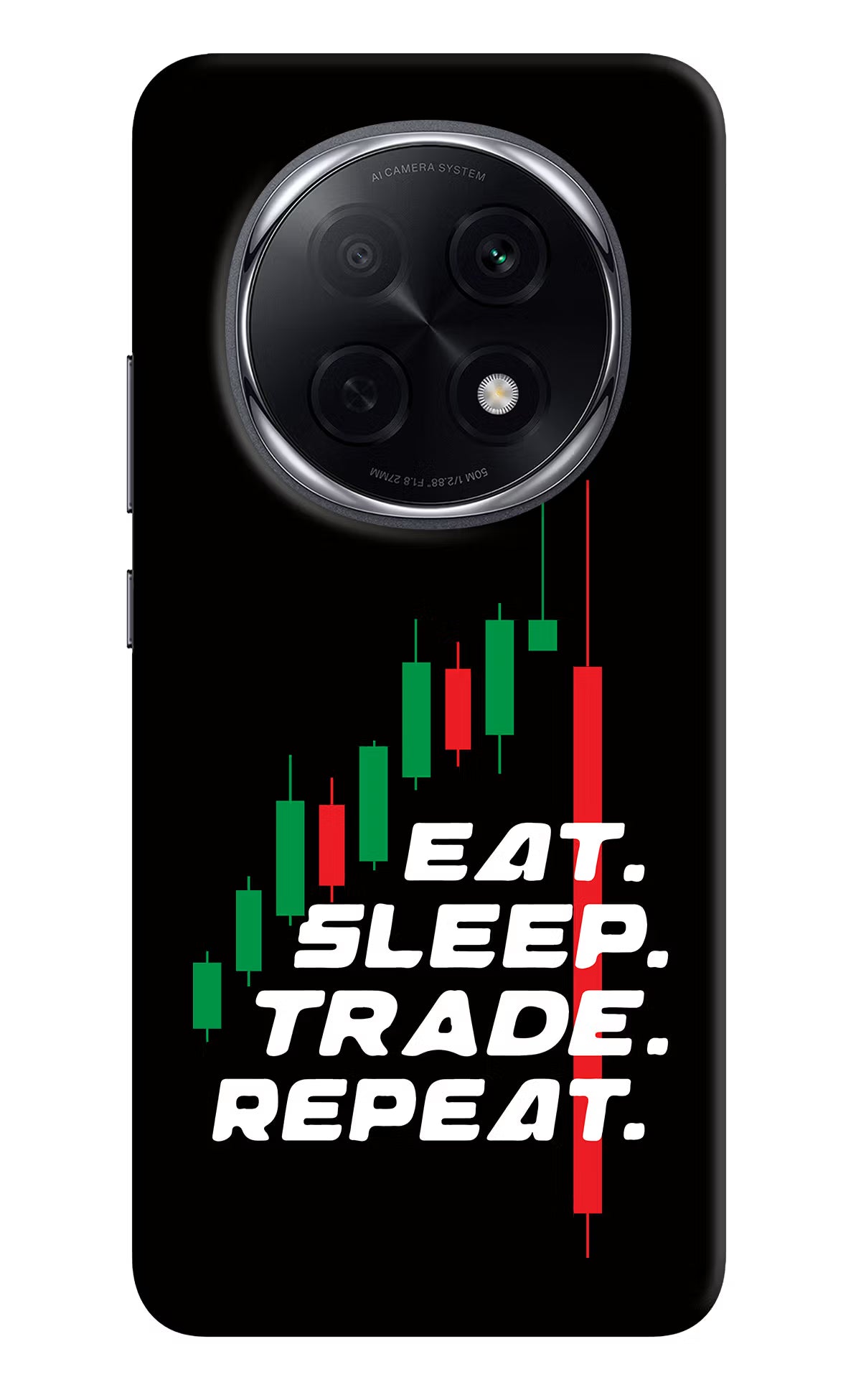 Eat Sleep Trade Repeat Oppo F29 Pro 5G Hard Case Back Cover by Casekaro