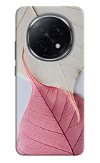White Pink Leaf Oppo F29 Pro 5G Hard Case Back Cover by Casekaro